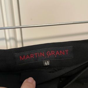 Dressy or casual black high waist “sailor” pants with covered buttons